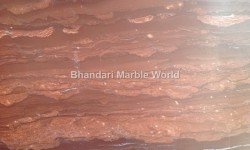 Red fire marble
